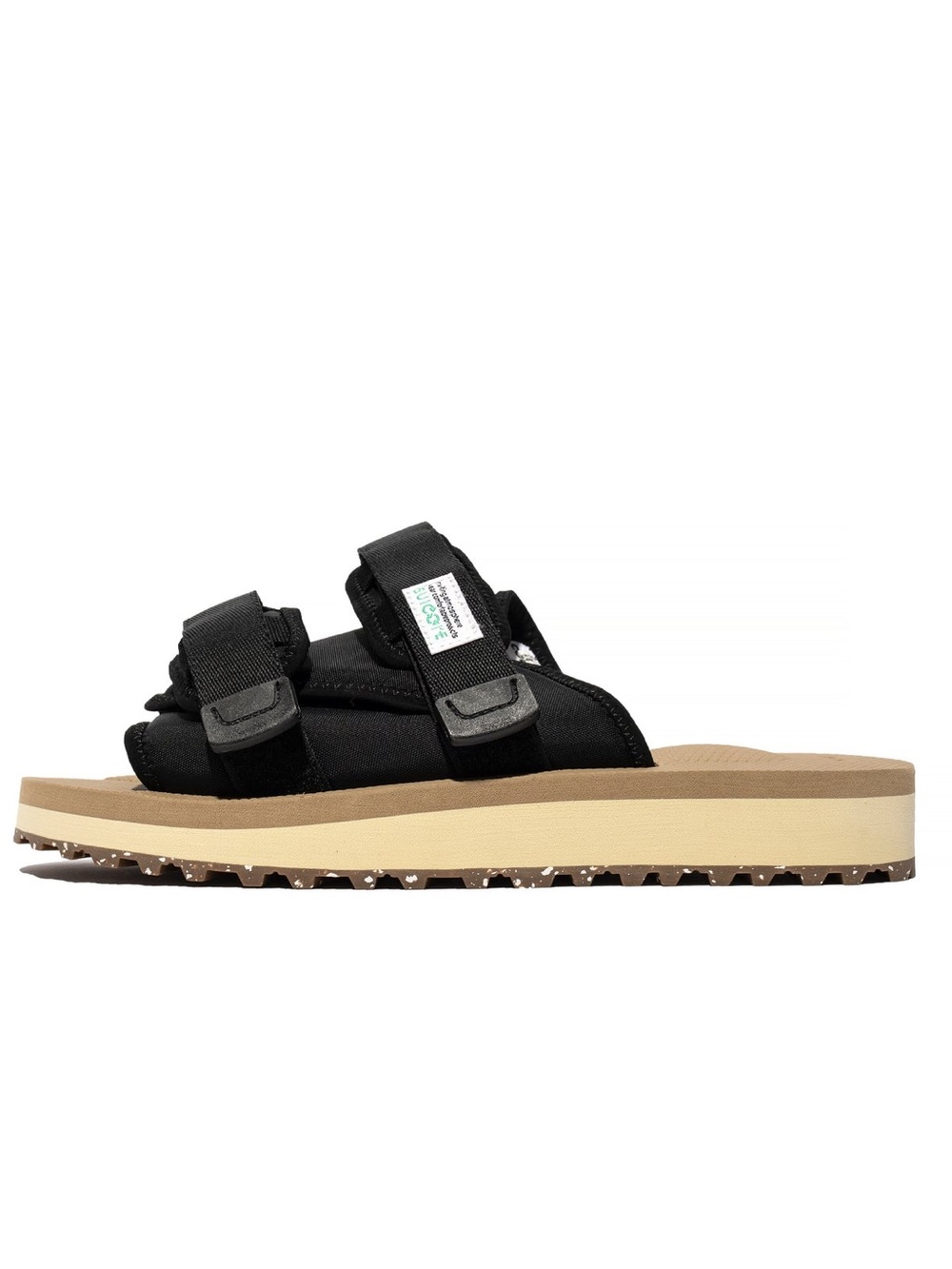 SUICOKE MOTO-CAB ECO SANDALS BLACK/BEIGE